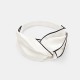 Ivory & Black Silk Headband for Sale Ivory & Black Silk Headband for Sale