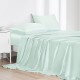 Light Cyan 22 Momme Mulberry Silk Flat Sheet for Sale Light Cyan 22 Momme Mulberry Silk Flat Sheet for Sale