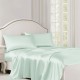 Light Cyan 22 Momme Mulberry Silk Flat Sheet for Sale Light Cyan 22 Momme Mulberry Silk Flat Sheet for Sale
