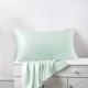 Light Cyan Envelope 22 Momme Mulberry Silk Pillowcase for Sale Light Cyan Envelope 22 Momme Mulberry Silk Pillowcase for Sale