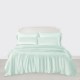 Light Cyan 3 PCS 22 Momme Mulberry Silk Duvet Cover Set for Sale Light Cyan 3 PCS 22 Momme Mulberry Silk Duvet Cover Set for Sale