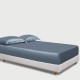 Misty Blue 22 Momme Mulberry Silk Fitted Sheet for Sale Misty Blue 22 Momme Mulberry Silk Fitted Sheet for Sale