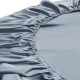 Misty Blue 22 Momme Mulberry Silk Fitted Sheet for Sale Misty Blue 22 Momme Mulberry Silk Fitted Sheet for Sale