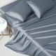 Misty Blue 22 Momme Mulberry Silk Flat Sheet for Sale