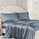 Misty Blue 22 Momme Mulberry Silk Flat Sheet for Sale