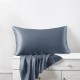 Misty Blue Envelope 22 Momme Mulberry Silk Pillowcase for Sale Misty Blue Envelope 22 Momme Mulberry Silk Pillowcase for Sale