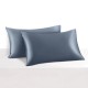 Misty Blue 22 Momme Mulberry Silk Pillowcase with Hidden Zipper for Sale Misty Blue 22 Momme Mulberry Silk Pillowcase with Hidden Zipper for Sale