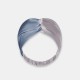 Misty Blue & Silver Mulberry Silk Headband for Sale Misty Blue & Silver Mulberry Silk Headband for Sale