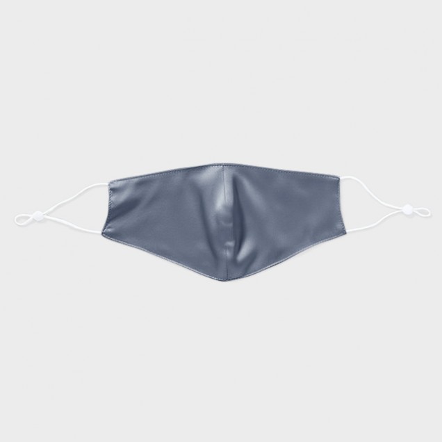 Misty Blue & White Double-Sided 22 Momme Silk Face Mask for Sale Misty Blue & White Double-Sided 22 Momme Silk Face Mask for Sale