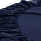 Navy 22 Momme Mulberry Silk Fitted Sheet for Sale Navy 22 Momme Mulberry Silk Fitted Sheet for Sale