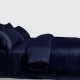 Navy 3 PCS 22 Momme Mulberry Silk Duvet Cover Set for Sale Navy 3 PCS 22 Momme Mulberry Silk Duvet Cover Set for Sale