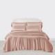 Pearl Pink 3 PCS 22 Momme Mulberry Silk Duvet Cover Set for Sale Pearl Pink 3 PCS 22 Momme Mulberry Silk Duvet Cover Set for Sale