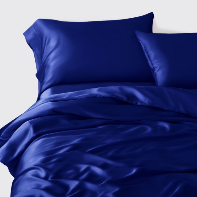 Royal Blue 22 Momme Mulberry Silk Duvet Cover for Sale Royal Blue 22 Momme Mulberry Silk Duvet Cover for Sale