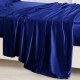 Royal Blue 22 Momme Mulberry Silk Flat Sheet for Sale Royal Blue 22 Momme Mulberry Silk Flat Sheet for Sale