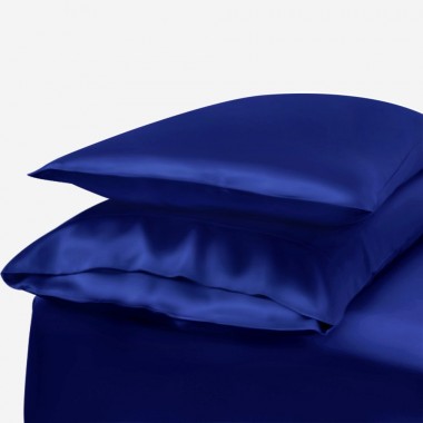 Royal Blue Envelope 22 Momme Mulberry Silk Pillowcase for Sale