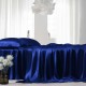 Royal Blue 22 Momme Mulberry Silk Sheet Set for Sale Royal Blue 22 Momme Mulberry Silk Sheet Set for Sale