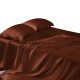 Rust Red 22 Momme Mulberry Silk Flat Sheet for Sale Rust Red 22 Momme Mulberry Silk Flat Sheet for Sale