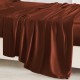 Rust Red 22 Momme Mulberry Silk Flat Sheet for Sale Rust Red 22 Momme Mulberry Silk Flat Sheet for Sale