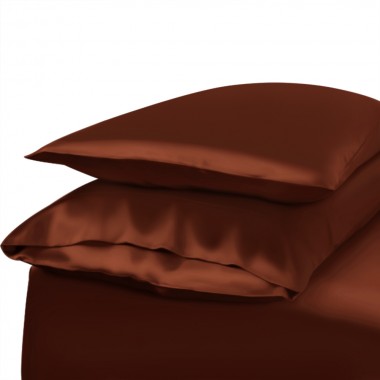 Rust Red Envelope 22 Momme Mulberry Silk Pillowcase for Sale
