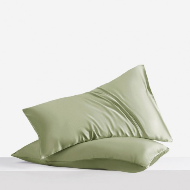 Sage Green Envelope 22 Momme Mulberry Silk Pillowcase for Sale Sage Green Envelope 22 Momme Mulberry Silk Pillowcase for Sale