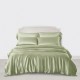 Sage Green 3 PCS 22 Momme Mulberry Silk Duvet Cover Set for Sale Sage Green 3 PCS 22 Momme Mulberry Silk Duvet Cover Set for Sale