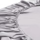 Silver 22 Momme Mulberry Silk Fitted Sheet for Sale Silver 22 Momme Mulberry Silk Fitted Sheet for Sale