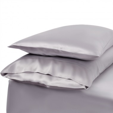 Silver Envelope 22 Momme Mulberry Silk Pillowcase for Sale