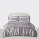 Silver 3 PCS 22 Momme Mulberry Silk Duvet Cover Set for Sale Silver 3 PCS 22 Momme Mulberry Silk Duvet Cover Set for Sale