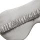 Silver & Ivory Suede Rose Silk Eye Mask for Sale Silver & Ivory Suede Rose Silk Eye Mask for Sale