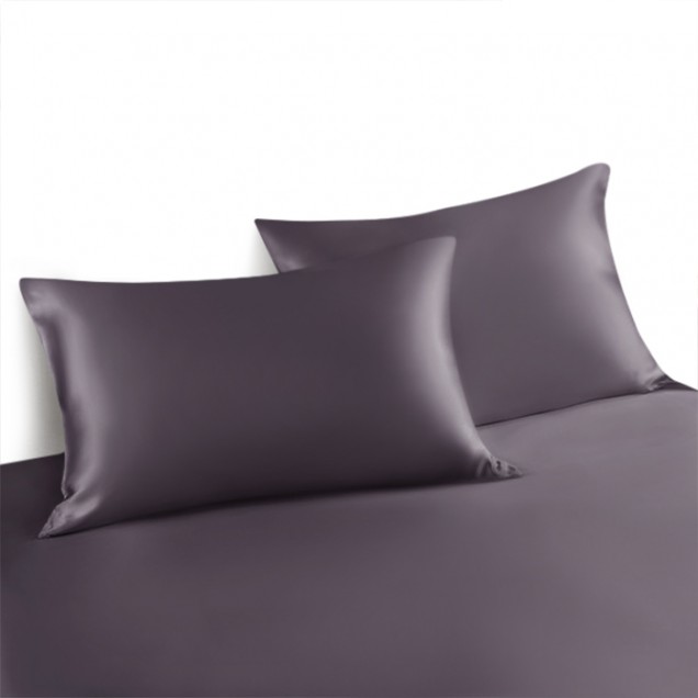 Slate Gray Envelope 22 Momme Mulberry Silk Pillowcase for Sale Slate Gray Envelope 22 Momme Mulberry Silk Pillowcase for Sale