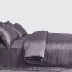 Slate Gray 3 PCS 22 Momme Mulberry Silk Duvet Cover Set for Sale Slate Gray 3 PCS 22 Momme Mulberry Silk Duvet Cover Set for Sale