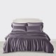 Slate Gray 3 PCS 22 Momme Mulberry Silk Duvet Cover Set for Sale Slate Gray 3 PCS 22 Momme Mulberry Silk Duvet Cover Set for Sale