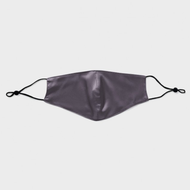Slate Gray & Black Double-Sided 22 Momme Silk Face Mask for Sale Slate Gray & Black Double-Sided 22 Momme Silk Face Mask for Sale