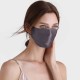 Slate Gray & Black Double-Sided 22 Momme Silk Face Mask for Sale Slate Gray & Black Double-Sided 22 Momme Silk Face Mask for Sale