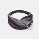 Slate Gray & Ivory Silk Headband for Sale Slate Gray & Ivory Silk Headband for Sale