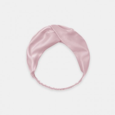 Suede Rose Mulberry Silk Headband for Sale