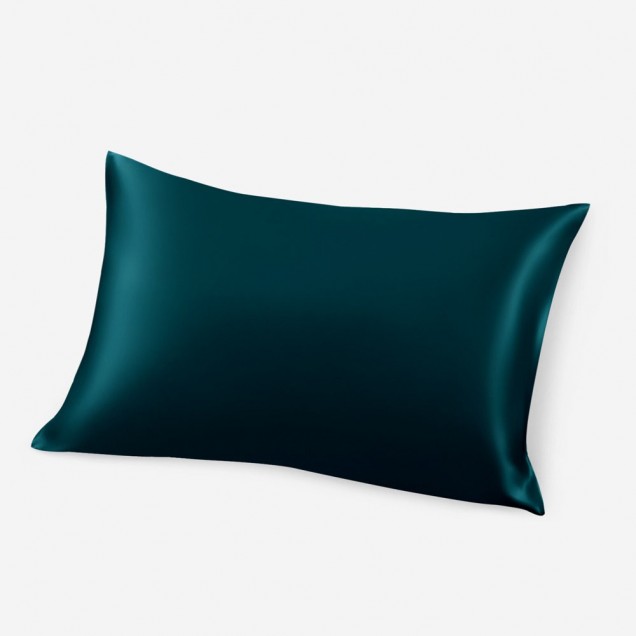 Teal Envelope 22 Momme Mulberry Silk Pillowcase for Sale Teal Envelope 22 Momme Mulberry Silk Pillowcase for Sale