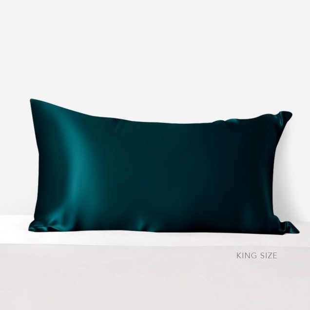 Teal Envelope 22 Momme Mulberry Silk Pillowcase for Sale Teal Envelope 22 Momme Mulberry Silk Pillowcase for Sale
