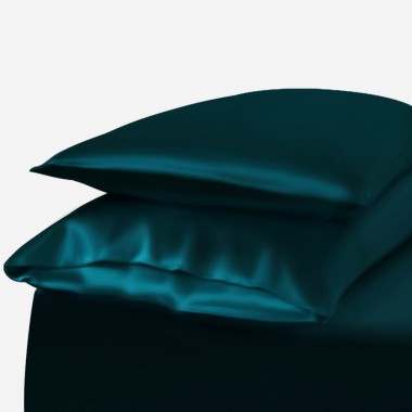 Teal Envelope 22 Momme Mulberry Silk Pillowcase for Sale