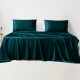 Teal 22 Momme Mulberry Silk Sheet Set for Sale Teal 22 Momme Mulberry Silk Sheet Set for Sale