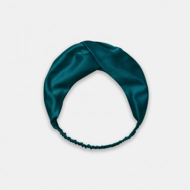 Teal Mulberry Silk Headband for Sale