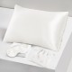 Two Piece Silk Gift Set Ivory Pillowcase & Eye Mask for Sale Two Piece Silk Gift Set Ivory Pillowcase & Eye Mask for Sale