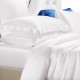 White 22 Momme Mulberry Silk Fitted Sheet for Sale