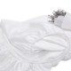 White 22 Momme Mulberry Silk Fitted Sheet for Sale
