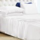 White 22 Momme Mulberry Silk Flat Sheet for Sale White 22 Momme Mulberry Silk Flat Sheet for Sale