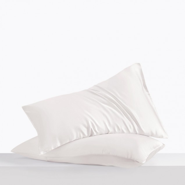 White Envelope 22 Momme Mulberry Silk Pillowcase for Sale White Envelope 22 Momme Mulberry Silk Pillowcase for Sale