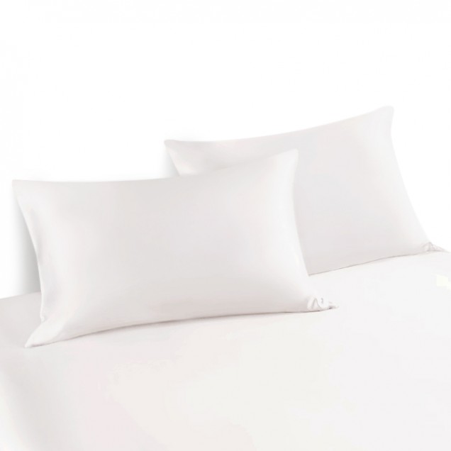 White Envelope 22 Momme Mulberry Silk Pillowcase for Sale White Envelope 22 Momme Mulberry Silk Pillowcase for Sale