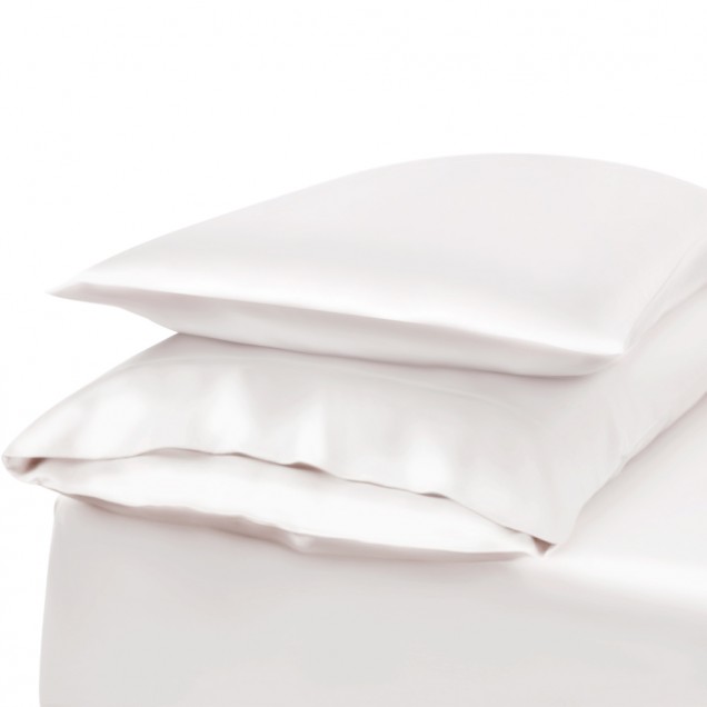 White Envelope 22 Momme Mulberry Silk Pillowcase for Sale White Envelope 22 Momme Mulberry Silk Pillowcase for Sale