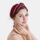 Wine & Ivory Silk Headband for Sale Wine & Ivory Silk Headband for Sale