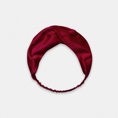 Wine Mulberry Silk Headband for Sale